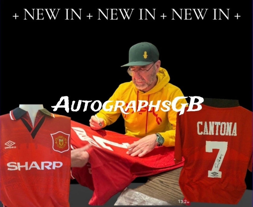 เสื้อบอลแมนเชสเตอร์ยูไนเต็ดปี 1996 มาพร้อมลายเซ็น Eric Cantona และใบเซอร์รับรอง