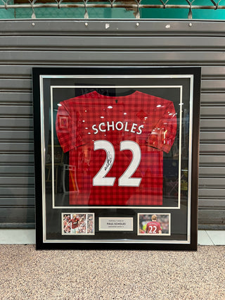 เสื้อแข่งแมนเชสเตอร์ยูไนเต็ดลิขสิทธิ์แท้ Paul Scholes ปี 2012-2013 มาพร้อมลายเซ็นและใบเซอร์รับรอง