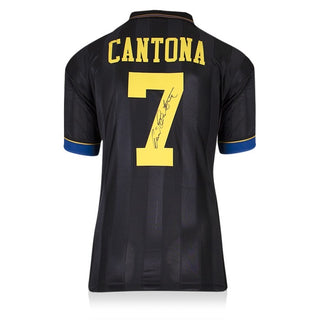 เสื้อแข่งแมนเชสเตอร์ยูไนเต็ดลิขสิทธิ์แท้ Eric Cantona ปี 1994 มาพร้อมลายเซ็นและกรอบสุดพรีเมี่ยม