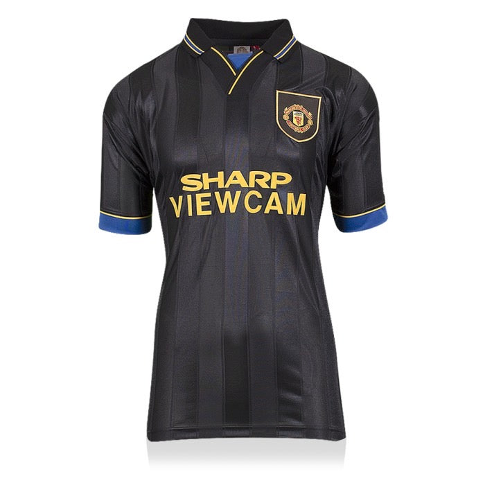 เสื้อแข่งแมนเชสเตอร์ยูไนเต็ดลิขสิทธิ์แท้ Eric Cantona ปี 1994 มาพร้อมลายเซ็นและกรอบสุดพรีเมี่ยม