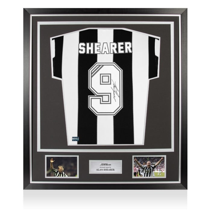 เสื้อแข่งนิวคาสเซิ่ลลิขสิทธิ์แท้ รุ่น Alan Shearer มาพร้อมลายเซ็นและกรอบสุดพรีเมี่ยม