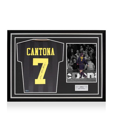 เสื้อแข่งแมนเชสเตอร์ยูไนเต็ดลิขสิทธิ์แท้ Eric Cantona ปี 1994 มาพร้อมลายเซ็นและกรอบสุดพรีเมี่ยม