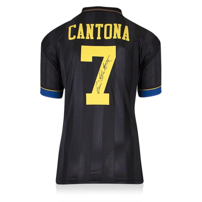 เสื้อแข่งแมนเชสเตอร์ยูไนเต็ดลิขสิทธิ์แท้ Eric Cantona ปี 1994 มาพร้อมลายเซ็นและกรอบสุดพรีเมี่ยม