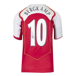 เสื้อแข่งอาร์เซน่อลลิขสิทธิ์แท้ รุ่น DENNIS BERGKAMP ปี 2004/2005 มาพร้อมลายเซ็นและกรอบสุดพรีเมี่ยม