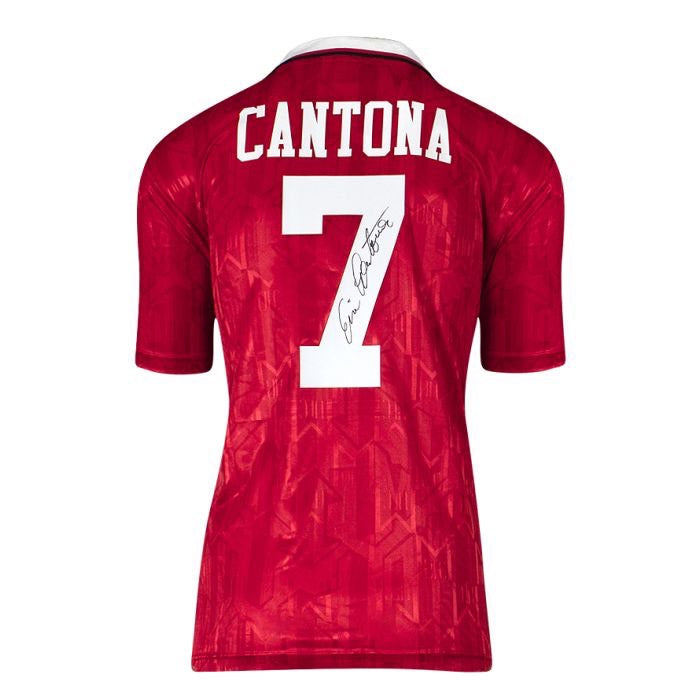 เสื้อแข่งแมนเชสเตอร์ยูไนเต็ดลิขสิทธิ์แท้ Eric Cantona ปี 1994  มาพร้อมลายเซ็นและใบเซอร์รับรอง